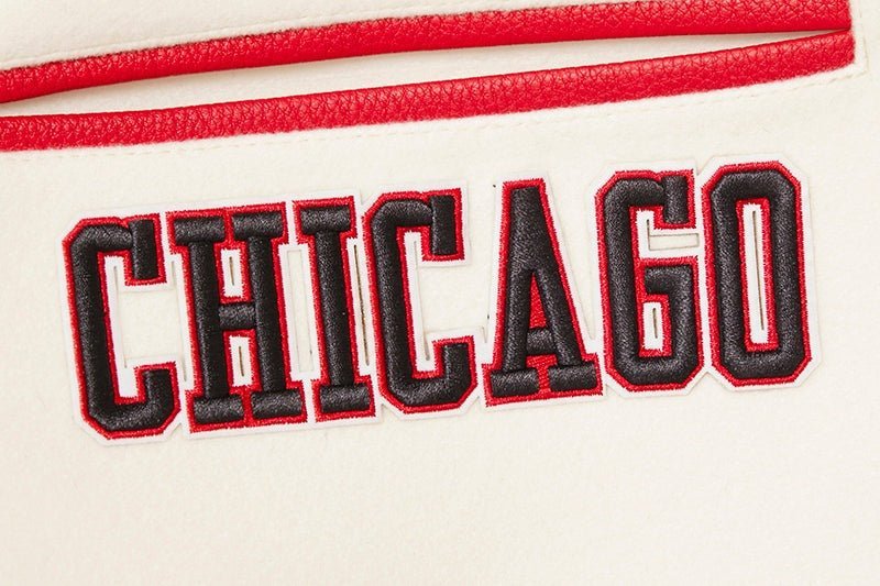 NBA CHICAGO BULLS RETRO CLASSIC RIB WOOL VARSITY JACKET - Vox Leather