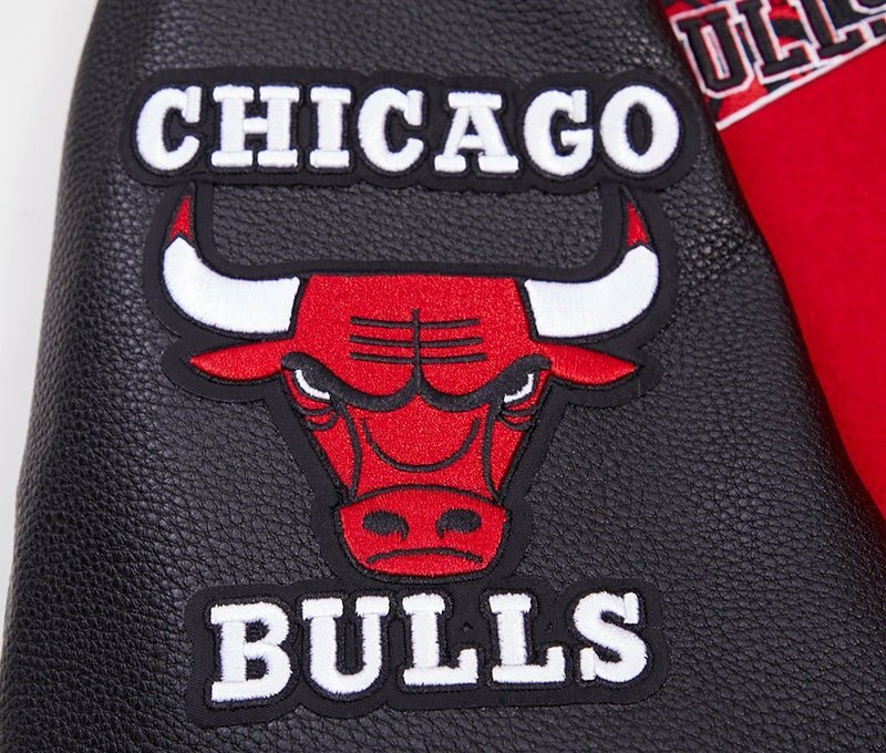 NBA CHICAGO BULLS RETRO CLASSIC RIB WOOL VARSITY JACKET - Vox Leather
