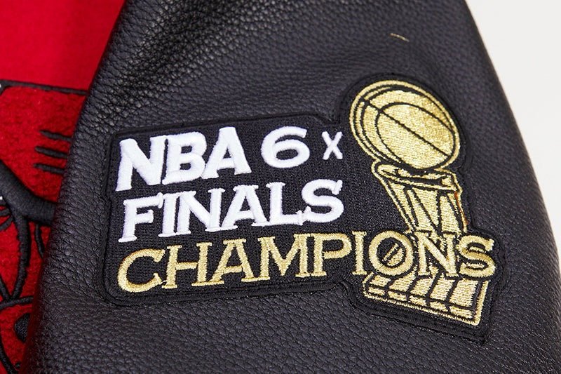 NBA CHICAGO BULLS RETRO CLASSIC RIB WOOL VARSITY JACKET - Vox Leather