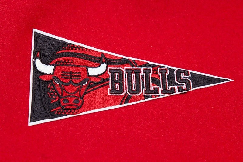 NBA CHICAGO BULLS RETRO CLASSIC RIB WOOL VARSITY JACKET - Vox Leather