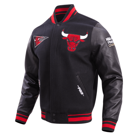 NBA CHICAGO BULLS RETRO CLASSIC WOOL VARSITY JACKET - Rare Leather