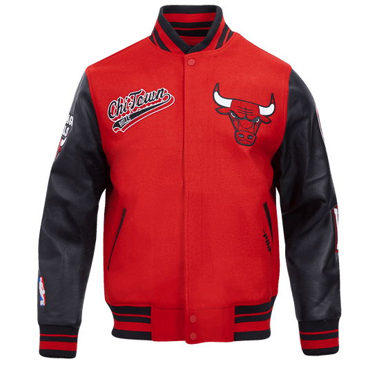 NBA CHICAGO BULLS SCRIPT TAIL WOOL VARSITY - Vox Leather