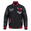 NBA CHICAGO BULLS SUGAR SKULL RIB WOOL VARSITY JACKET - Rare Leather