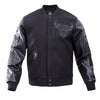 NBA CHICAGO BULLS TRIPLE BLACK VARSITY JACKET - Rare Leather