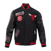 NBA CHICAGO BULLS TURN IT UP WOOL VARSITY JACKET - Rare Leather