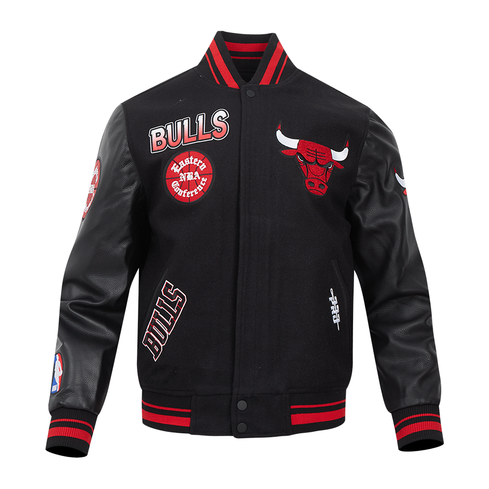 NBA CHICAGO BULLS TURN IT UP WOOL VARSITY JACKET - Rare Leather
