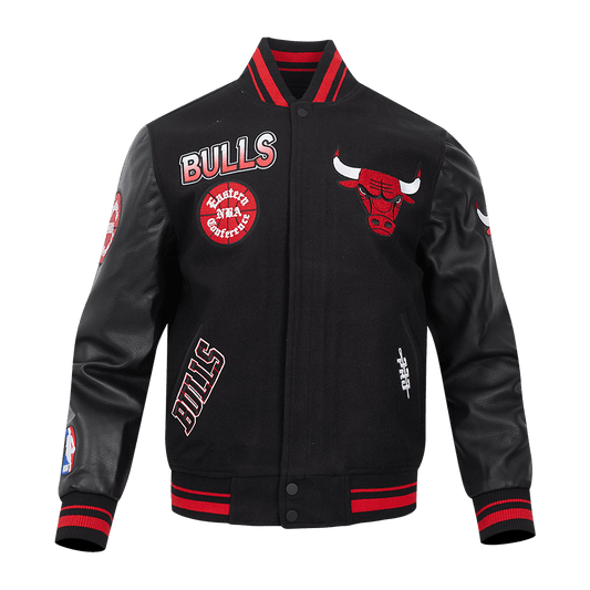NBA CHICAGO BULLS TURN IT UP WOOL VARSITY JACKET - Vox Leather
