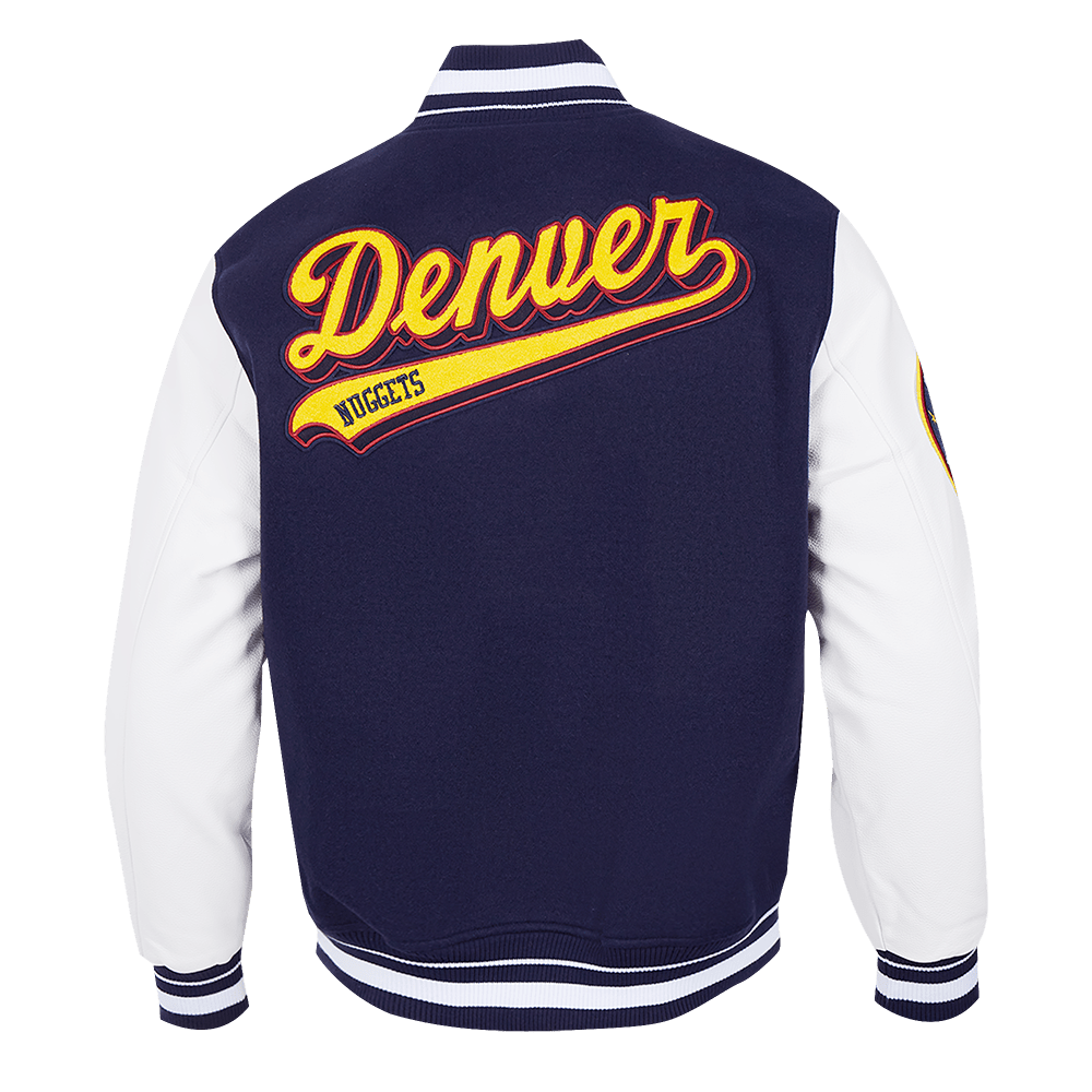 NBA DENVER NUGGETS SCRIPT TAIL WOOL VARSITY - Rare Leather