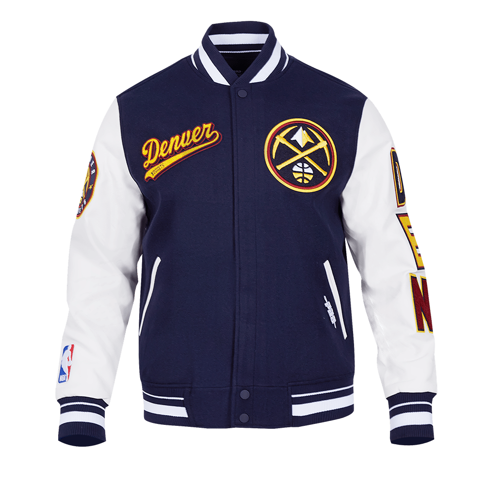 NBA DENVER NUGGETS SCRIPT TAIL WOOL VARSITY - Rare Leather