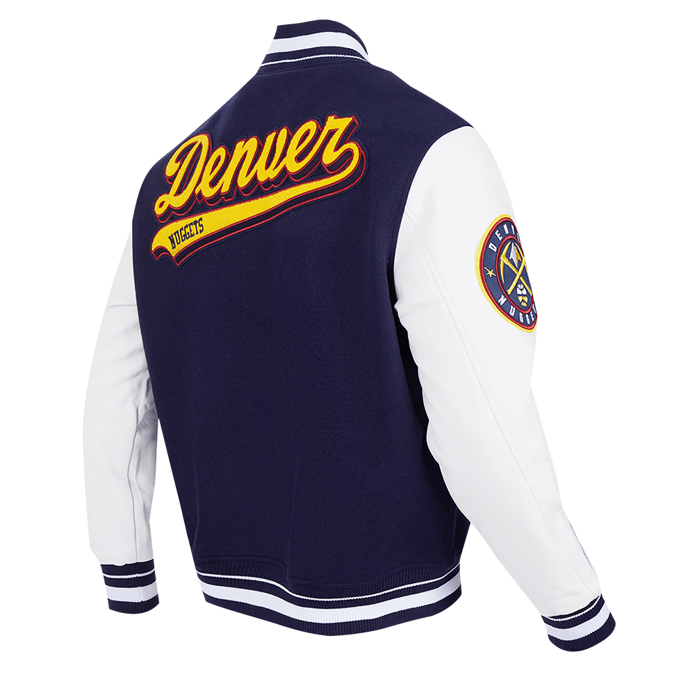 NBA DENVER NUGGETS SCRIPT TAIL WOOL VARSITY - Rare Leather