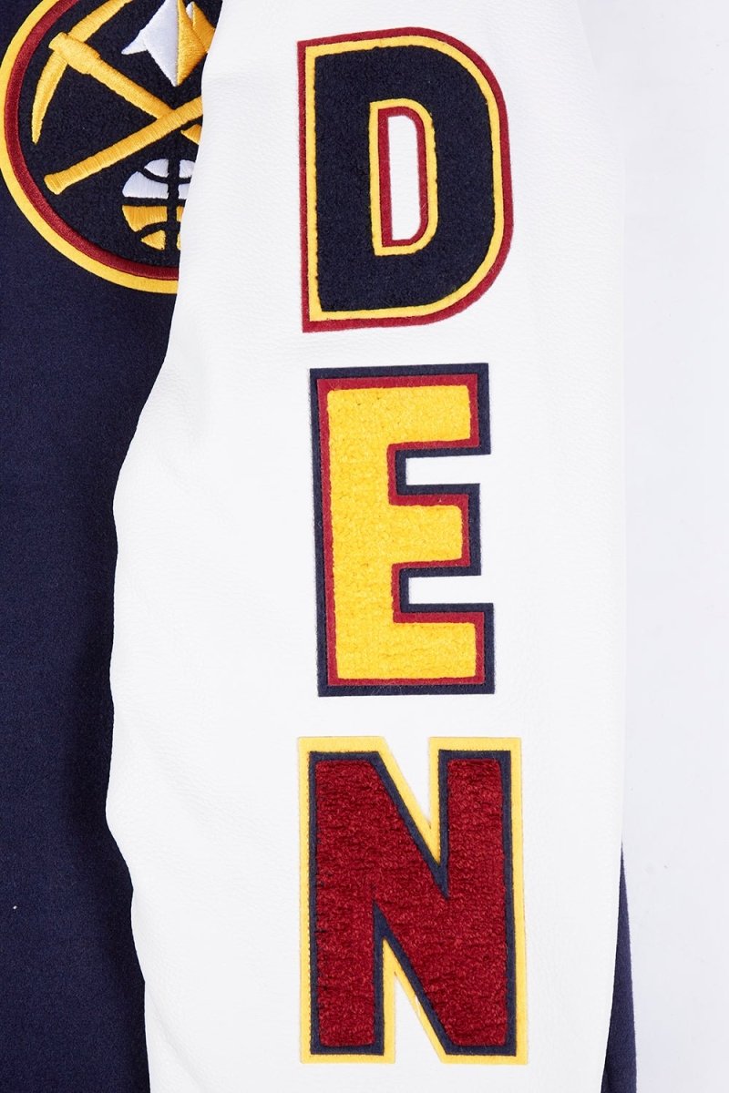 NBA DENVER NUGGETS SCRIPT TAIL WOOL VARSITY - Vox Leather