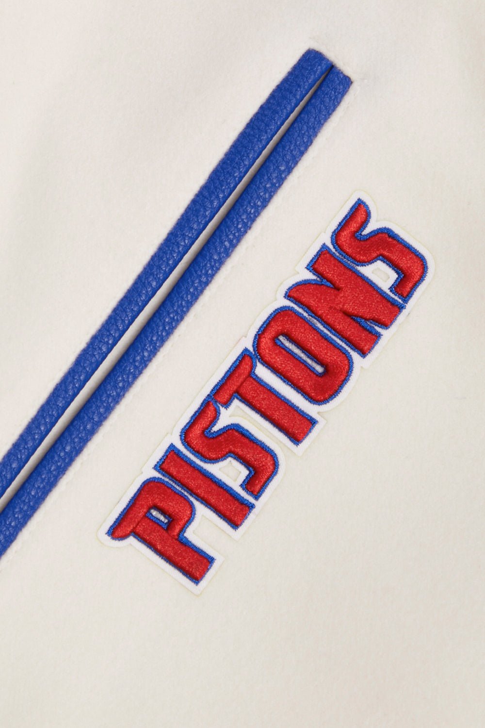 NBA DETROIT PISTONS RETRO CLASSIC RIB WOOL VARSITY JACKET - Rare Leather