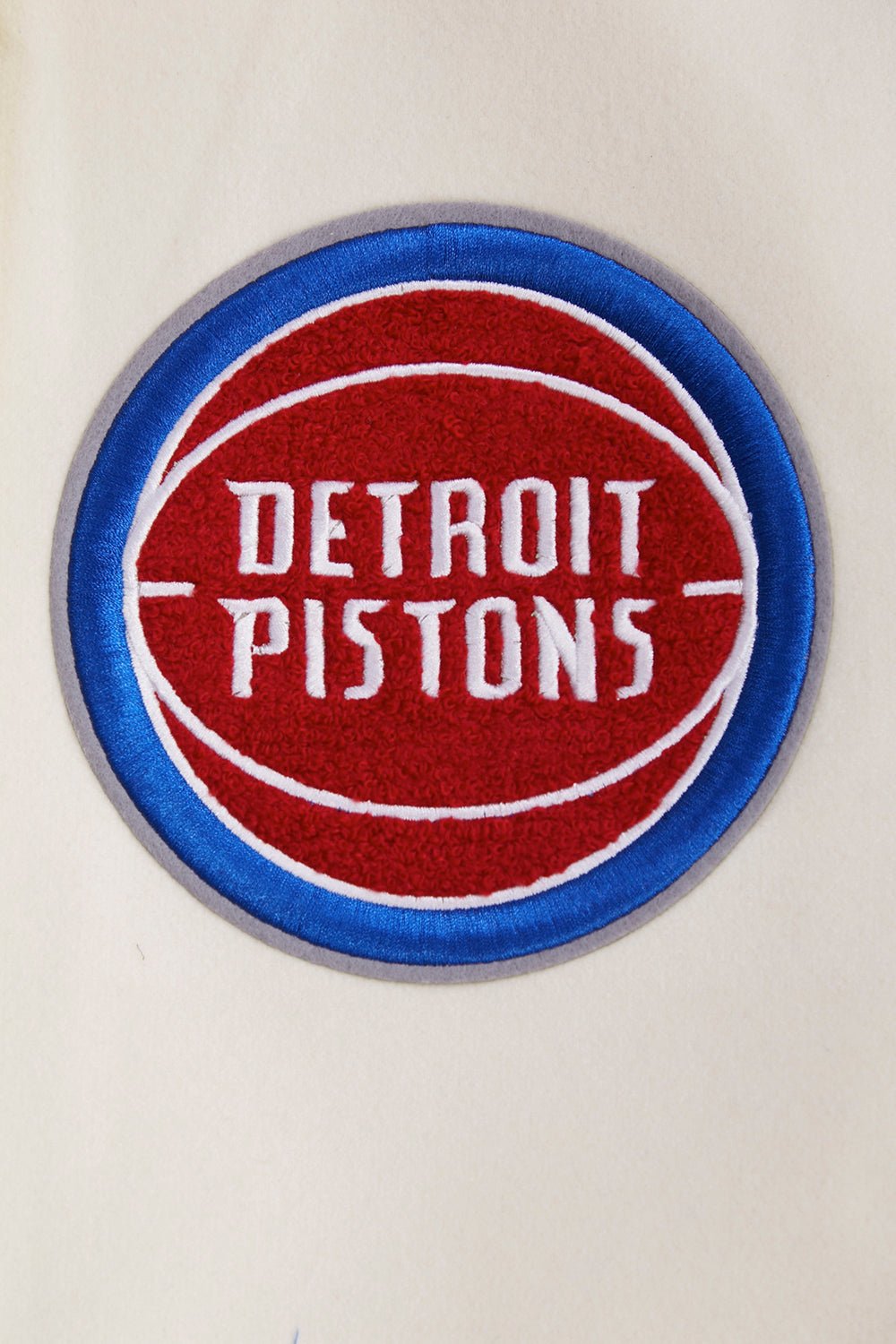 NBA DETROIT PISTONS RETRO CLASSIC RIB WOOL VARSITY JACKET - Rare Leather