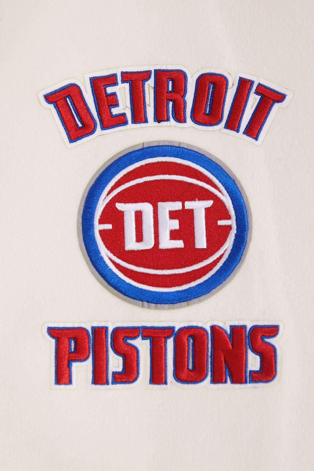 NBA DETROIT PISTONS RETRO CLASSIC RIB WOOL VARSITY JACKET - Rare Leather