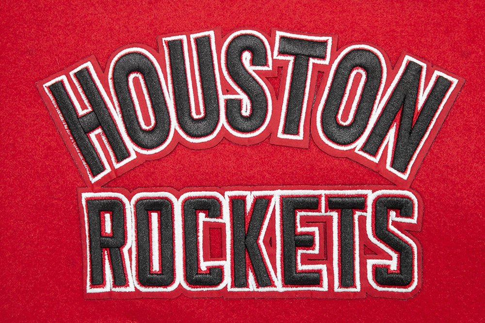 NBA HOUSTON ROCKETS MASHUP RIB WOOL VARSITY JACKET - Rare Leather