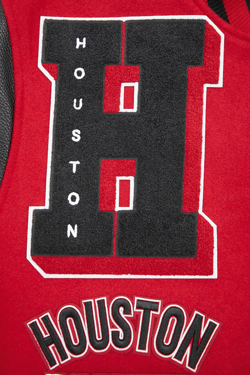 NBA HOUSTON ROCKETS MASHUP RIB WOOL VARSITY JACKET - Rare Leather