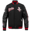 NBA HOUSTON ROCKETS SCRIPT TAIL WOOL VARSITY - Rare Leather