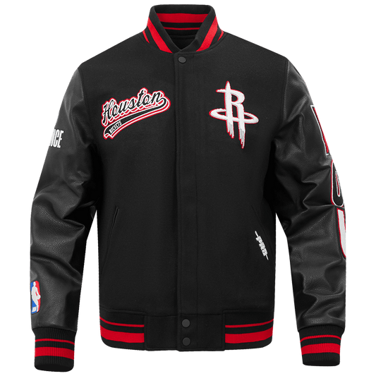 NBA HOUSTON ROCKETS SCRIPT TAIL WOOL VARSITY - Vox Leather
