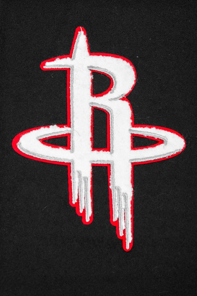 NBA HOUSTON ROCKETS SCRIPT TAIL WOOL VARSITY - Vox Leather