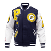 NBA INDIANA PACERS MASHUP WOOL VARSITY JACKET - Rare Leather