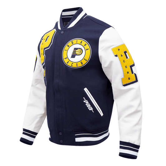 NBA INDIANA PACERS MASHUP WOOL VARSITY JACKET - Rare Leather