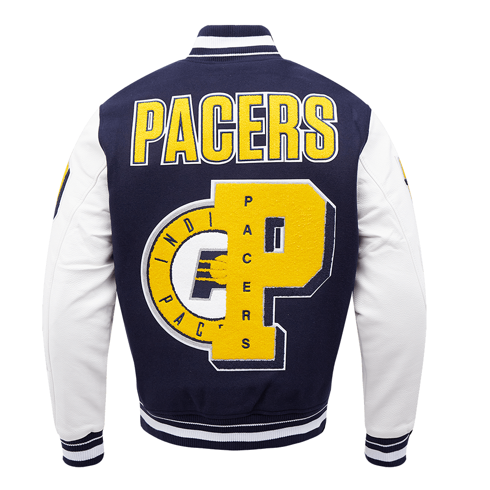 NBA INDIANA PACERS MASHUP WOOL VARSITY JACKET - Rare Leather