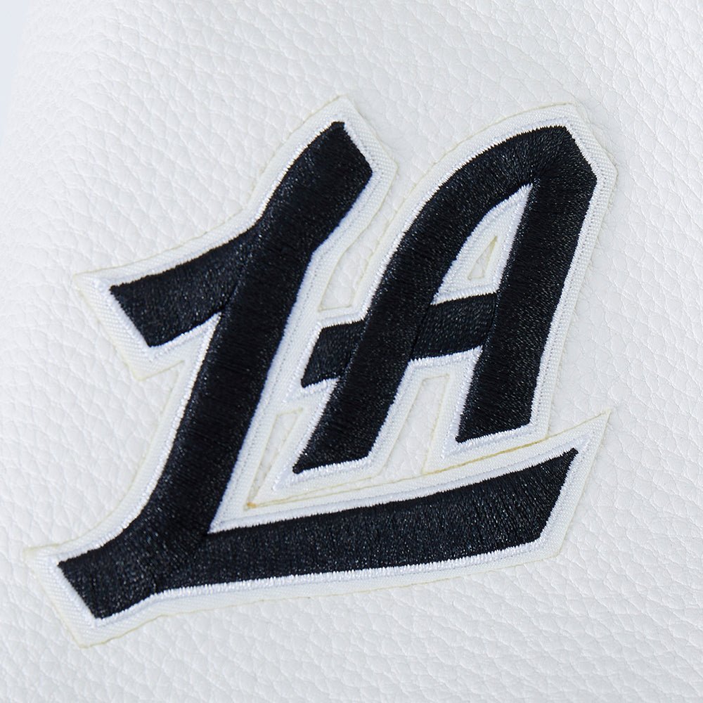 NBA LOS ANGELES CLIPPERS CITY EDITION 24-25 MEN'S RIB WOOL VARSITY J (UNIVERSITY BLUE/WHITE) - Vox Leather
