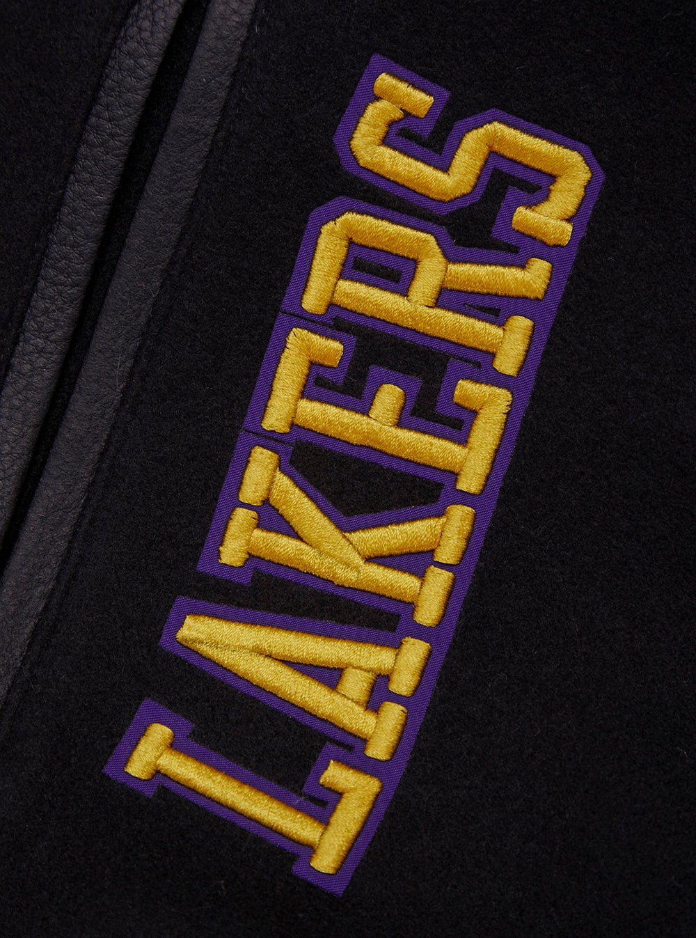 NBA LOS ANGELES LAKERS CHEST DYNASTY TO DESTINY RIB WOOL VARSITY - Rare Leather