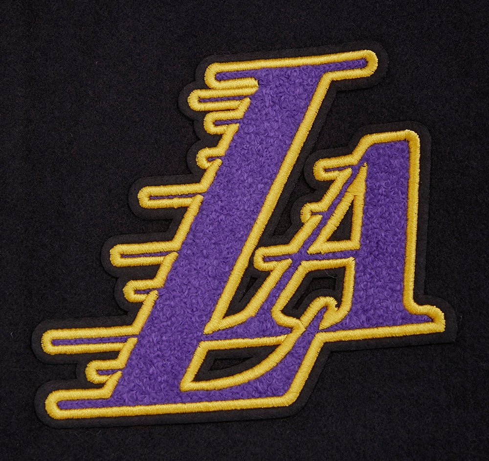 NBA LOS ANGELES LAKERS CHEST DYNASTY TO DESTINY RIB WOOL VARSITY - Vox Leather