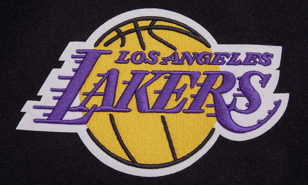 NBA LOS ANGELES LAKERS CHEST DYNASTY TO DESTINY RIB WOOL VARSITY - Vox Leather
