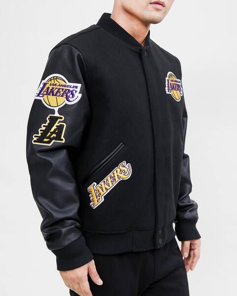 NBA LOS ANGELES LAKERS CLASSIC WOOL VARSITY JACKET - Rare Leather