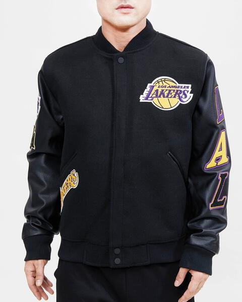 NBA LOS ANGELES LAKERS CLASSIC WOOL VARSITY JACKET - Rare Leather