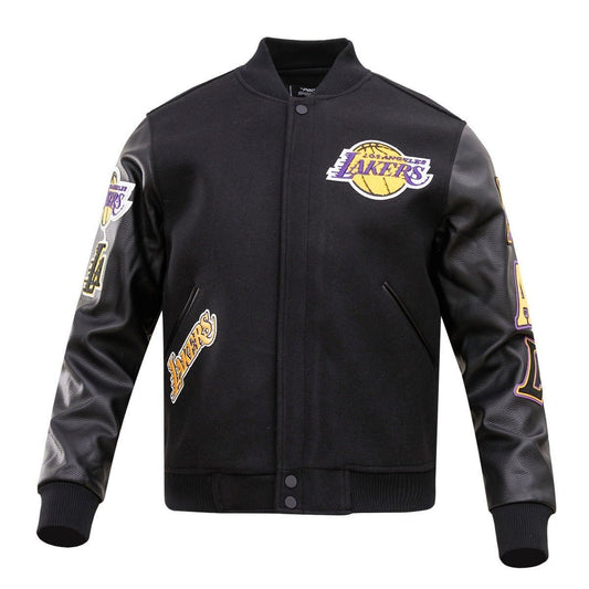 NBA LOS ANGELES LAKERS CLASSIC WOOL VARSITY JACKET - Vox Leather