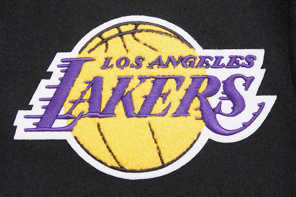 NBA LOS ANGELES LAKERS MASHUP WOOL VARSITY JACKET - Rare Leather
