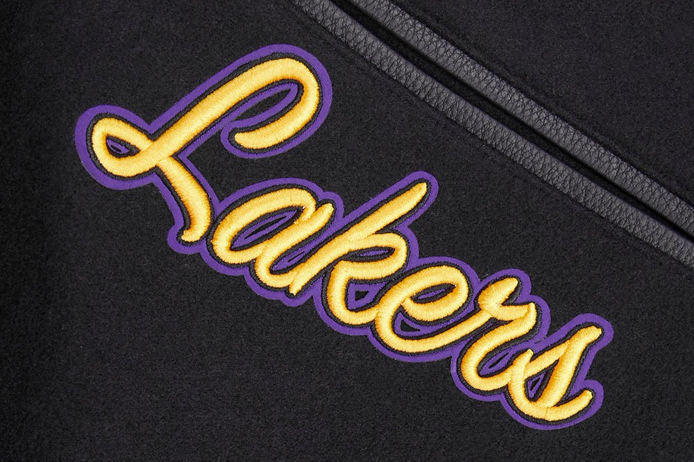 NBA LOS ANGELES LAKERS MASHUP WOOL VARSITY JACKET - Rare Leather