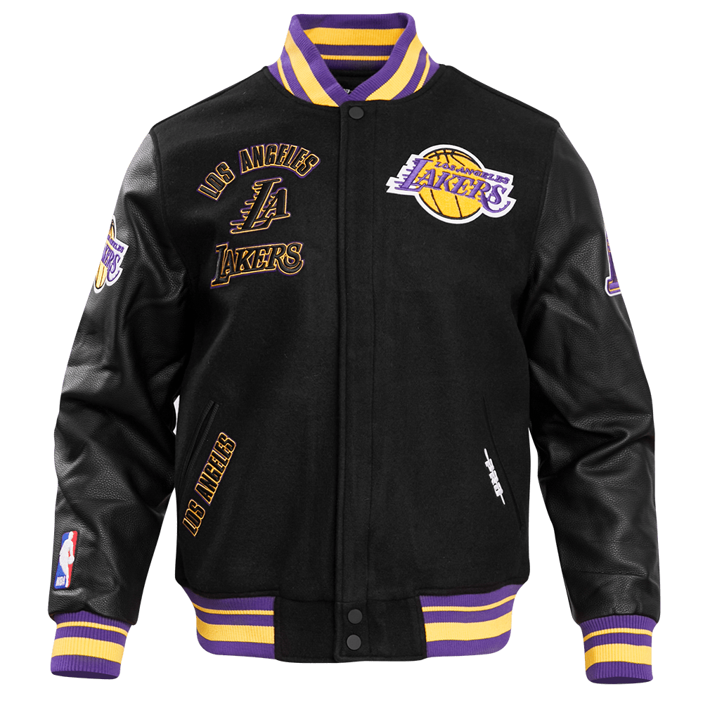 NBA LOS ANGELES LAKERS RETRO CLASSIC WOOL VARSITY JACKET - Rare Leather