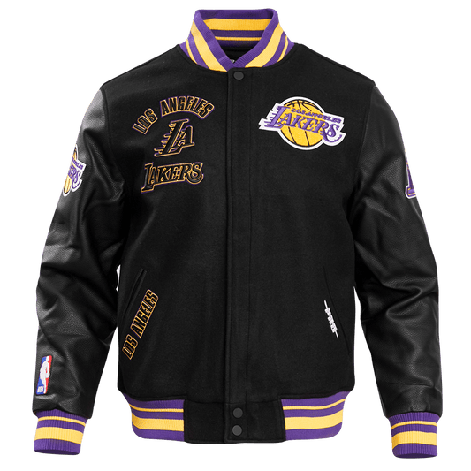 NBA LOS ANGELES LAKERS RETRO CLASSIC WOOL VARSITY JACKET - Rare Leather