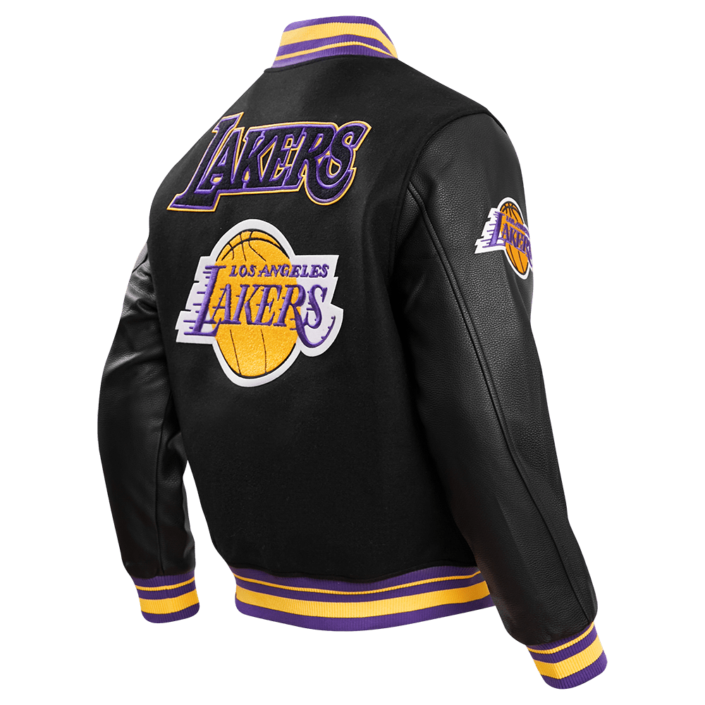 NBA LOS ANGELES LAKERS RETRO CLASSIC WOOL VARSITY JACKET - Rare Leather