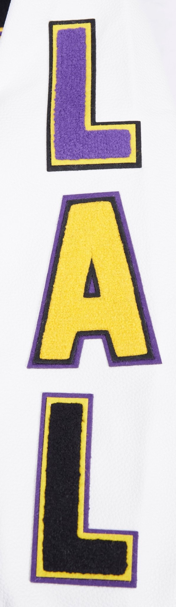NBA LOS ANGELES LAKERS SCRIPT TAIL RIB WOOL VARSITY - Rare Leather