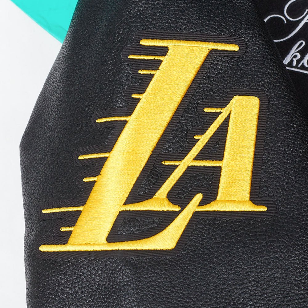 NBA LOS ANGELES LAKERS SUGAR SKULL WOOL VARSITY JACKET - Rare Leather
