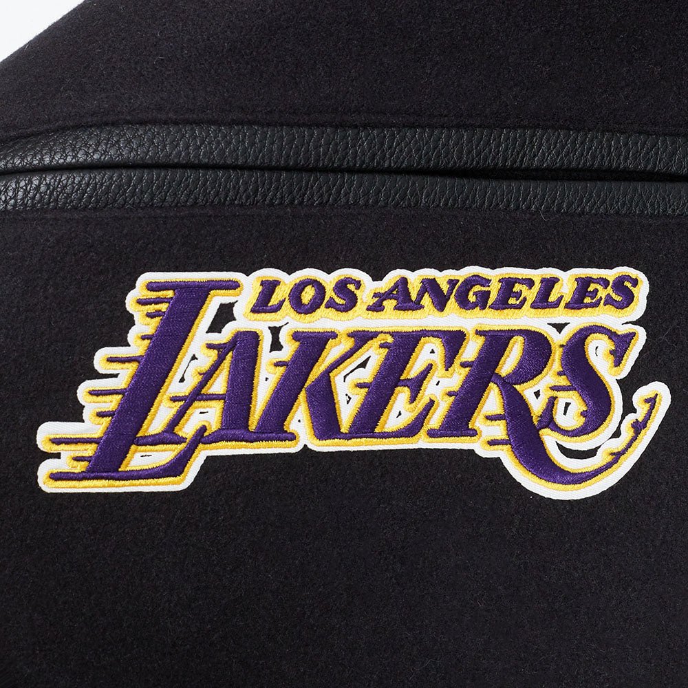 NBA LOS ANGELES LAKERS SUGAR SKULL WOOL VARSITY JACKET - Rare Leather