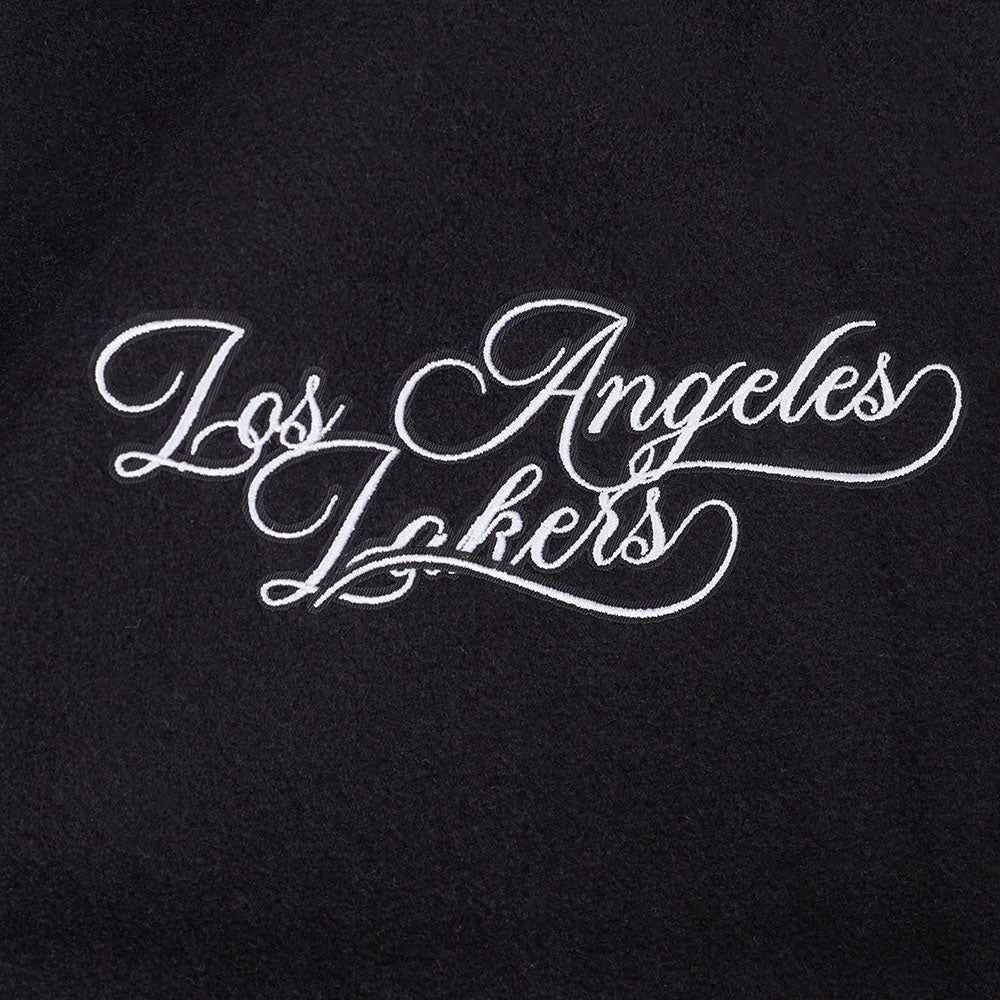 NBA LOS ANGELES LAKERS SUGAR SKULL WOOL VARSITY JACKET - Rare Leather