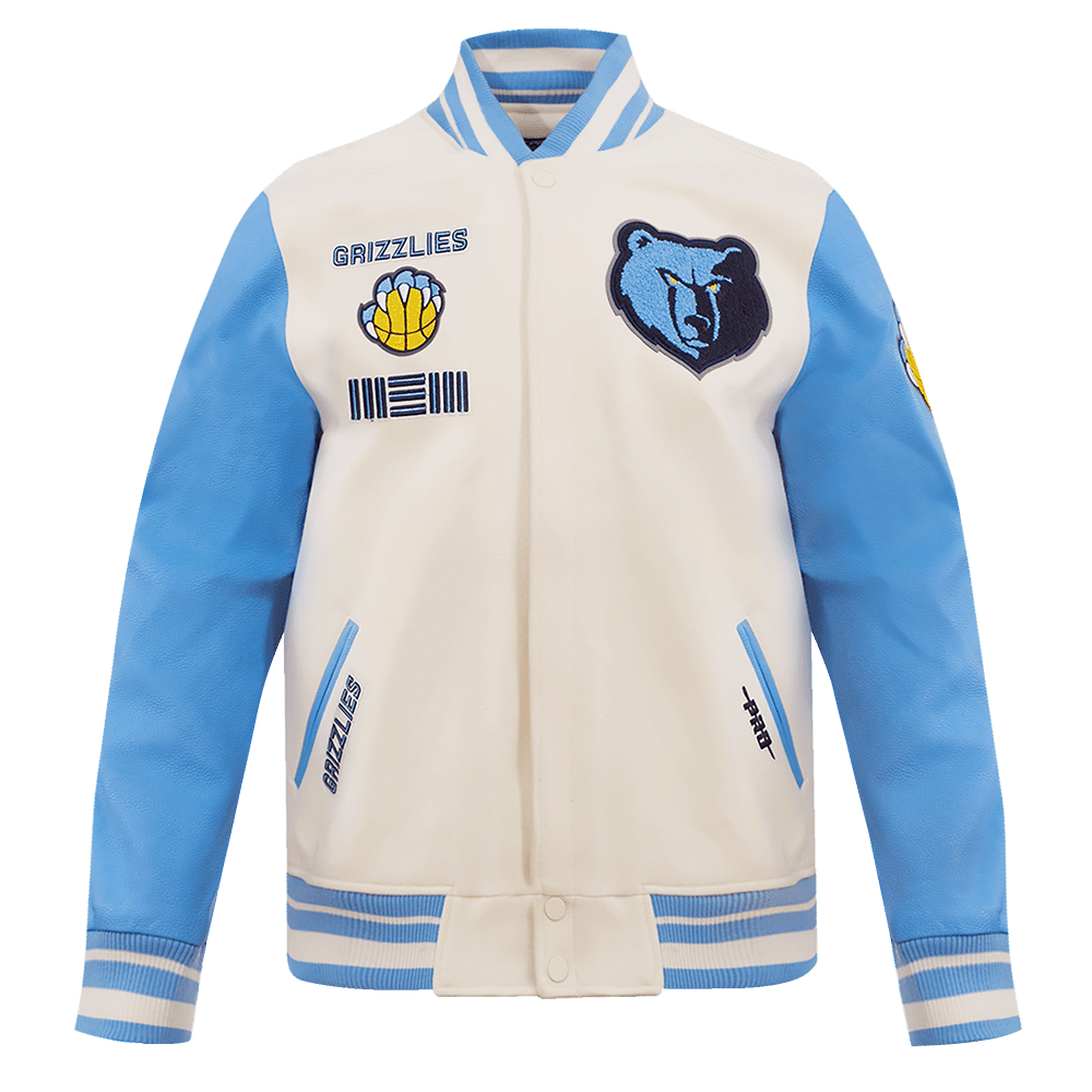 NBA MEMPHIS GRIZZLIES RETRO CLASSIC WOOL VARSITY JACKET - Rare Leather