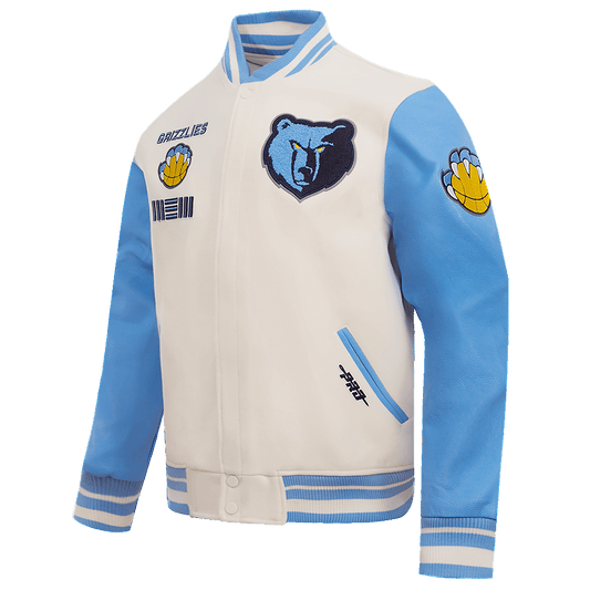NBA MEMPHIS GRIZZLIES RETRO CLASSIC WOOL VARSITY JACKET - Rare Leather
