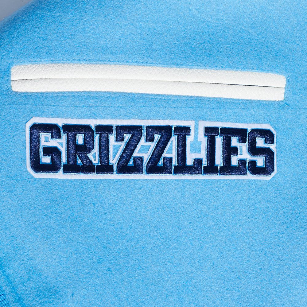 NBA MEMPHIS GRIZZLIES TEAM PENNANTS WOOL VARSITY JACKET - Rare Leather