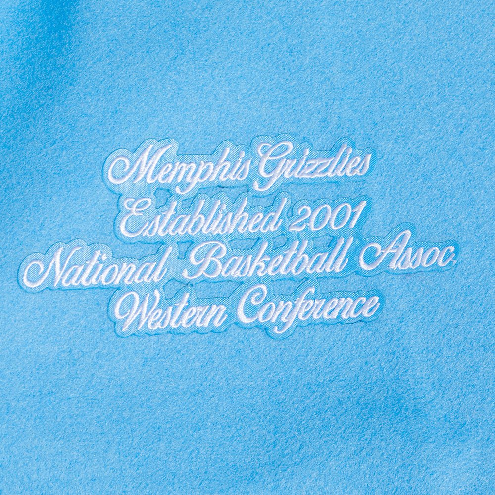NBA MEMPHIS GRIZZLIES TEAM PENNANTS WOOL VARSITY JACKET - Rare Leather