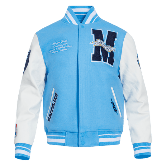 NBA MEMPHIS GRIZZLIES TEAM PENNANTS WOOL VARSITY JACKET - Vox Leather