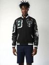 NBA Milwaukee Bucks Mashup Men's Rib Wool Varsity Jacket - Rare Leather