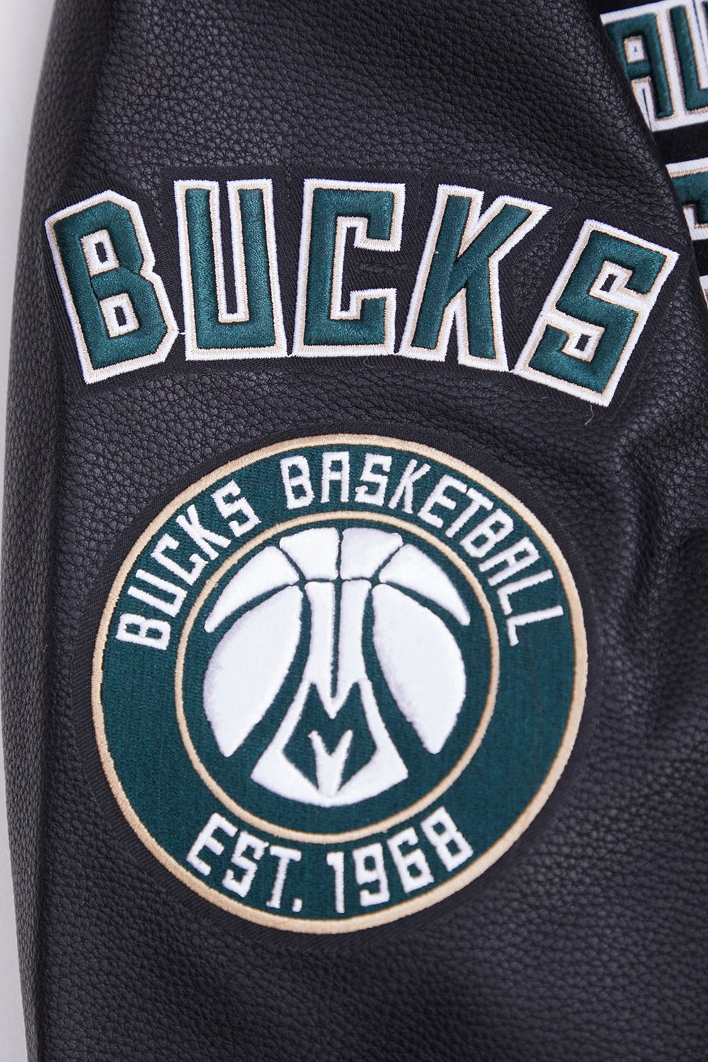 NBA MILWAUKEE BUCKS RETRO CLASSIC WOOL VARSITY JACKET - Rare Leather