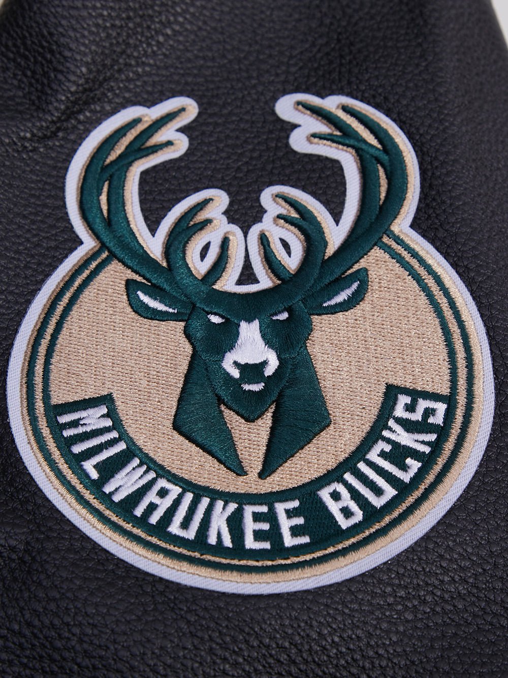 NBA MILWAUKEE BUCKS RETRO CLASSIC WOOL VARSITY JACKET - Rare Leather